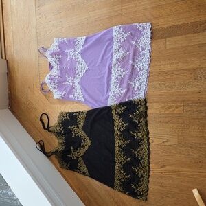 2 Wacoal / Intimissimi Multiple Sheer Lace Chemises